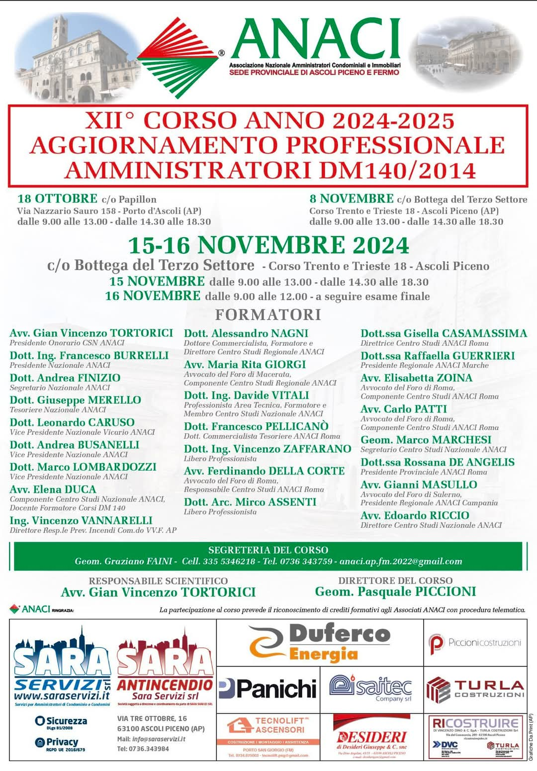 Locandina DM140 Ascoli 08/11/2024